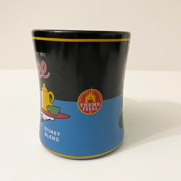 Disney Mickey Mouse Coffee Mug Really Swell Theme Perks Disneys Blend - Picture 6 of 13
